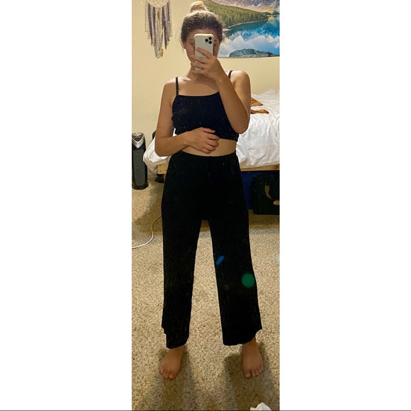 Unbranded | Ribbed Knit Lounge Drawstring Pants - Picture 3 of 4